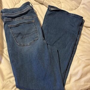 American Eagle Outfitters Dark Blue Flare Jeans